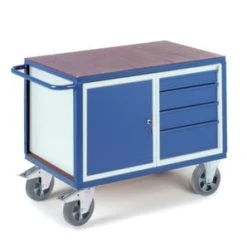 Rollcart Schrankwagen, Tragl. 1000kg, 2 Etage(n), Ladefl. LxB 1000x700mm, Siebdruckplatte, RAL7035/RAL5010, 1 Schränke 11 Rollcart Schrankwagen, Tragl. 1000kg, 2 Etage(n), Ladefl. LxB 1000x700mm, Siebdruckplatte, RAL7035/RAL5010, 1 Schränke -Vago-tools-Geschäft 0408a076 93a9 4ae7 ae1e 7f30690a2929