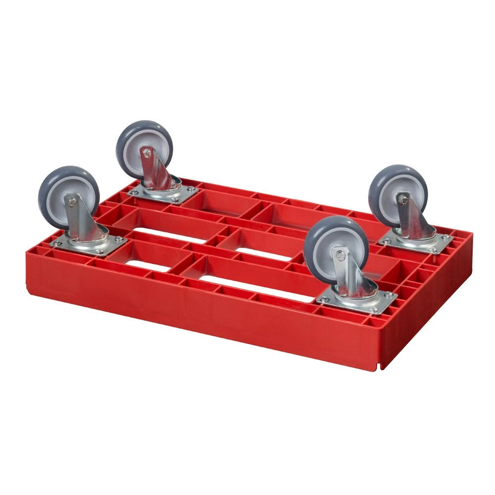 Null Transportroller Für Kisten 60 X 40 Cm Mit 4 Lenkrollen In Rot 9 Null Transportroller Für Kisten 60 X 40 Cm Mit 4 Lenkrollen In Rot – Bild 7