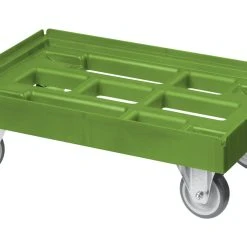 Alternative view of Null Transportroller Für Kisten 60 X 40 Cm Mit 2 Bock- Und 2 Lenkrollen In Grau