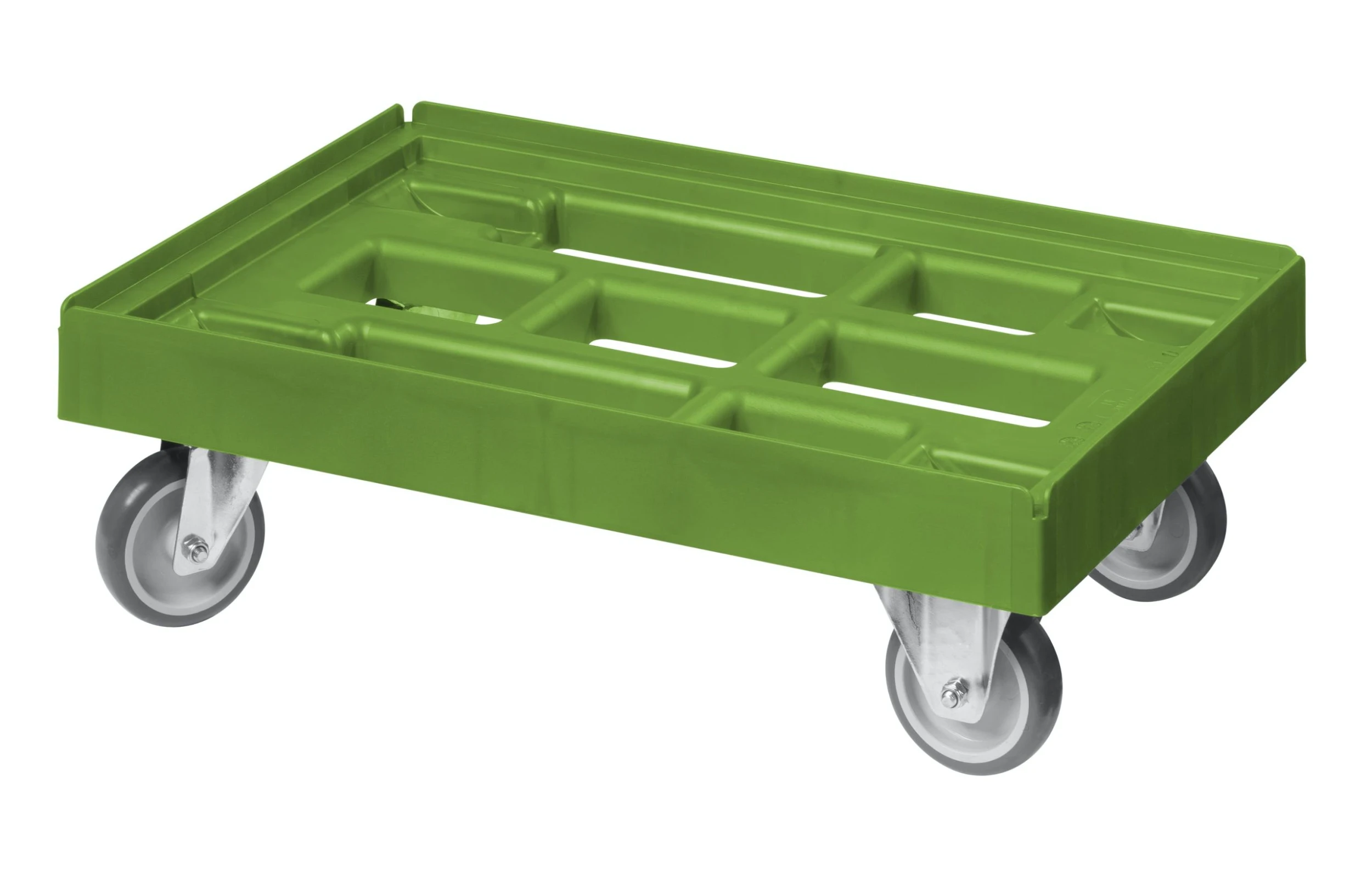 Null 5 Stück Transportroller Für Kisten 60 X 40 Cm Mit 2 Bock- Und 2 Lenkrollen In Grün 7 Null 5 Stück Transportroller Für Kisten 60 X 40 Cm Mit 2 Bock- Und 2 Lenkrollen In Grün – Bild 5