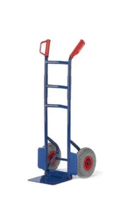 Variofit Alu-Stapelkarre, Tragl. 150kg, Schaufel BxT 320x250mm, Luft-Bereifung 8 Variofit Alu-Stapelkarre, Tragl. 150kg, Schaufel BxT 320x250mm, Luft-Bereifung – Bild 6