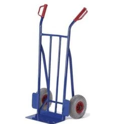 Alternative view of Null Sackkarre, Tragl. 250kg, Schaufel BxT 400x180mm, RAL5010, Gummi-Bereifung