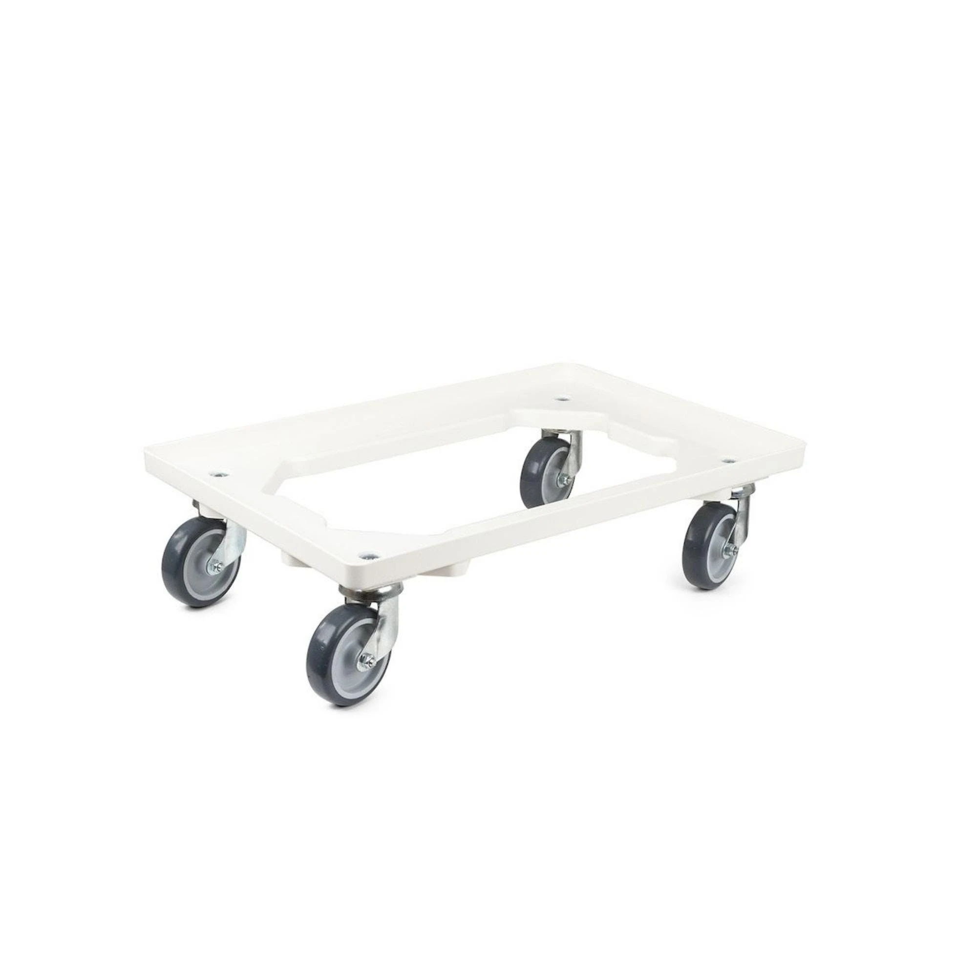 PROREGAL Transportroller Für Euroboxen 60x40cm Mit Gummiräder Grau | Offenes Deck | 4 Lenkrollen | Traglast 300kg 6 PROREGAL Transportroller Für Euroboxen 60x40cm Mit Gummiräder Grau | Offenes Deck | 4 Lenkrollen | Traglast 300kg – Bild 4