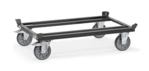Fetra ESD-Paletten-Fahrgestell, Tragl. 750kg, Ladefl. LxB 1210x1010mm, Lade H 282mm, Plattform Offen, 4 Fangecken 3 Fetra ESD-Paletten-Fahrgestell, Tragl. 750kg, Ladefl. LxB 1210x1010mm, Lade H 282mm, Plattform Offen, 4 Fangecken