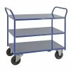 Null Etagenwagen 3 Böden M. Aufkant. 1.080 X 550 X 975 Mm, Traglast: 400 Kg - Blau -Vago-tools-Geschäft 1ef7845c c2f8 48aa 9068 105796cac17a