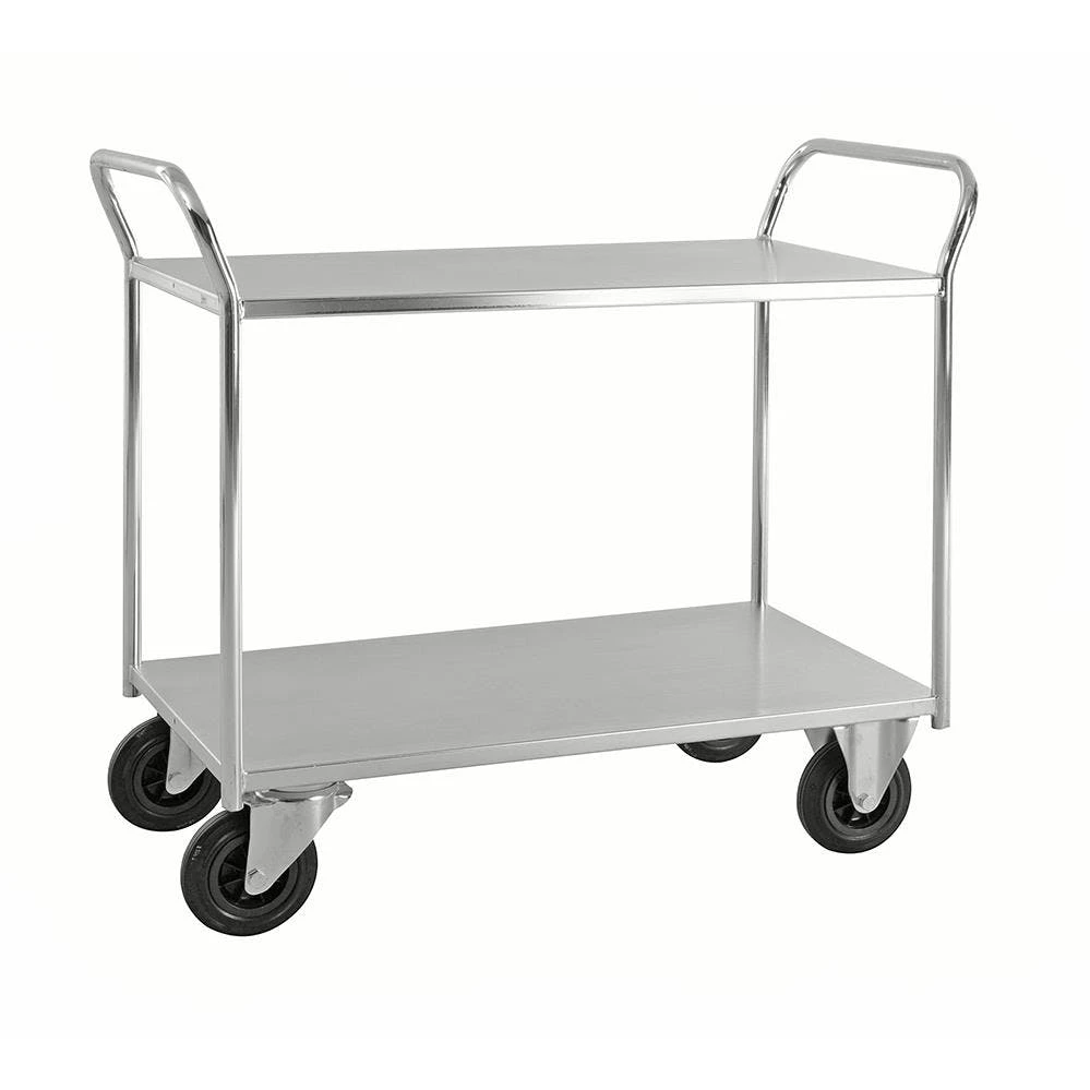 Null Etagenwagen 3 Böden M. Aufkant. 1.080 X 550 X 975 Mm, Traglast: 400 Kg - Blau 8 Null Etagenwagen 3 Böden M. Aufkant. 1.080 X 550 X 975 Mm, Traglast: 400 Kg - Blau – Bild 6