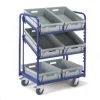Rollcart Etagenwagen, Tragl. 200kg, 3 Etage(n), Ladefl. LxB 410x610mm, Rahmen, M. 3 Kästen, F. Euronorm-Beh., RAL5010 -Vago-tools-Geschäft 1fb776b9 0d62 428a b8bf 5986c4e0ae73