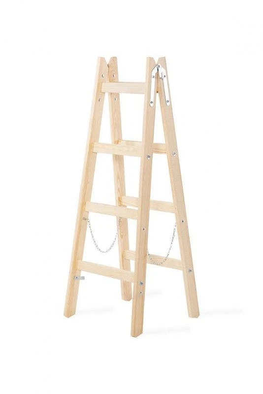 PROREGAL Wood Double Giraffe Holz-Sprossen-Stehleiter | 2x5 Sprossen | 165cm Hoch | Leiter, Trittleiter, Bockleiter, Sprossen-Doppellleiter 7 PROREGAL Wood Double Giraffe Holz-Sprossen-Stehleiter | 2x5 Sprossen | 165cm Hoch | Leiter, Trittleiter, Bockleiter, Sprossen-Doppellleiter – Bild 5