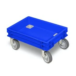 Null 6 Transportroller F. Behälter, Blau, 4 Lenkrollen, 2 M. Bremse, Graue Gummiräder, Trg 250 Kg 12 Null 6 Transportroller F. Behälter, Blau, 4 Lenkrollen, 2 M. Bremse, Graue Gummiräder, Trg 250 Kg -Vago-tools-Geschäft 244c5d45 ef77 4d9d adb8 b91a5356a475 3