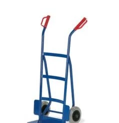 Rollcart Sackkarre, Tragl. 250kg, Schaufel BxT 400x180mm, Rückwand Gewölbt, Stahl, RAL5010, Luft-Bereifung