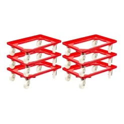 PROREGAL Transportroller Für Euroboxen 60x40cm Mit Kunststoffräder Rot | Offenes Deck | 2 Lenkrollen & 2 Bockrollen | Traglast 300kg 15 PROREGAL Transportroller Für Euroboxen 60x40cm Mit Kunststoffräder Rot | Offenes Deck | 2 Lenkrollen & 2 Bockrollen | Traglast 300kg -Vago-tools-Geschäft 33274f88 553a 4589 bd81 c35a39b993af