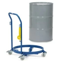Rollcart Fassroller, Ladefl. Ø 610mm, Lade H 140mm, 1x200l Fass, Plattform Offen, RAL5010, 4 Lenkrollen -Vago-tools-Geschäft 35109c50 bb07 4fd4 aadd e465fd9c19fe 1