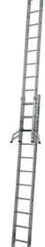 Krause Schiebeleiter, 2x12 Sprossen/Stufen, Holm L 3, 5-6, 05m, 2-tlg., Alu