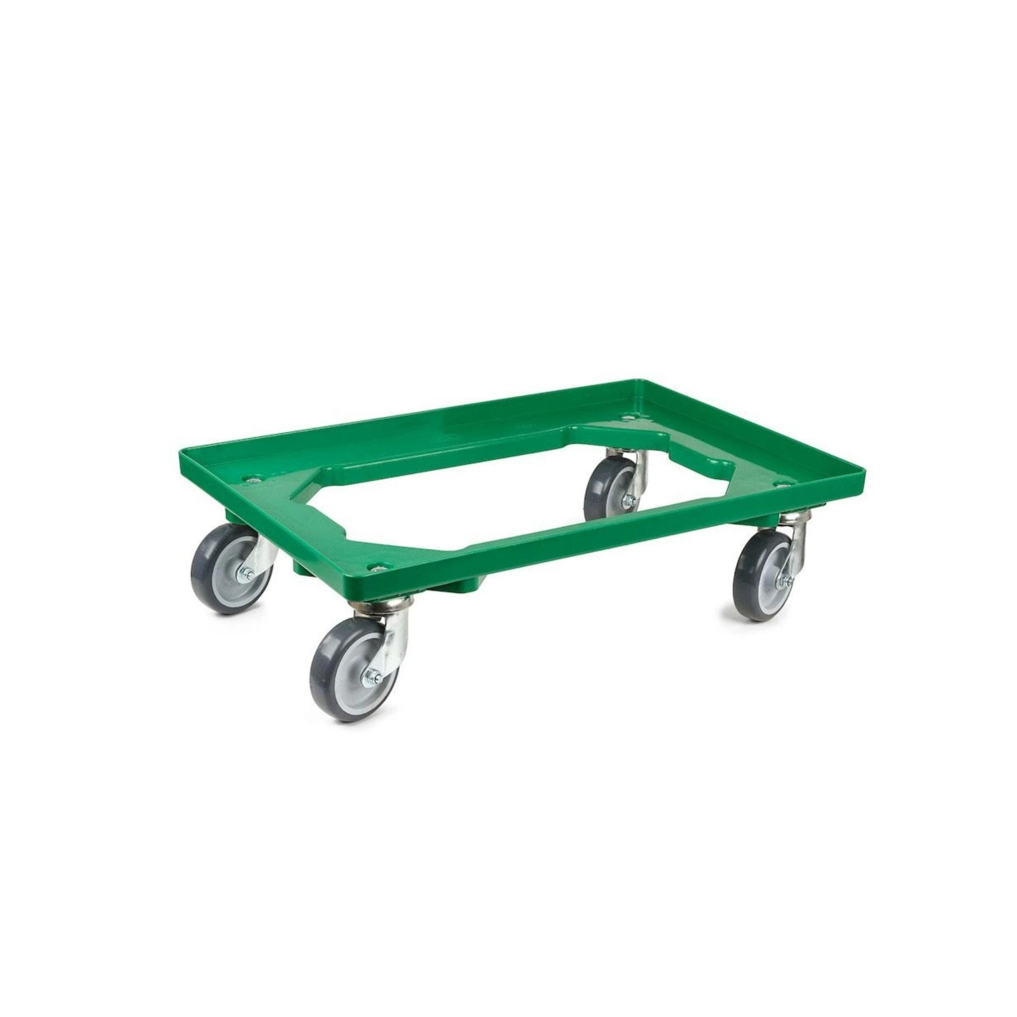 PROREGAL Transportroller Für Euroboxen 60x40cm Mit Gummiräder Grau | Offenes Deck | 2 Lenkrollen & 2 Bockrollen | Traglast 300kg 7 PROREGAL Transportroller Für Euroboxen 60x40cm Mit Gummiräder Grau | Offenes Deck | 2 Lenkrollen & 2 Bockrollen | Traglast 300kg – Bild 5