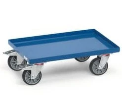 Fetra Transportroller, Tragl. 600kg, Ladefl. LxB 800x600mm, Holzplatte/Gummi, Blau, 4 Lenkrollen -Vago-tools-Geschäft 3d2a6668 0a1e 4ae8 929c 4872c7b58a93