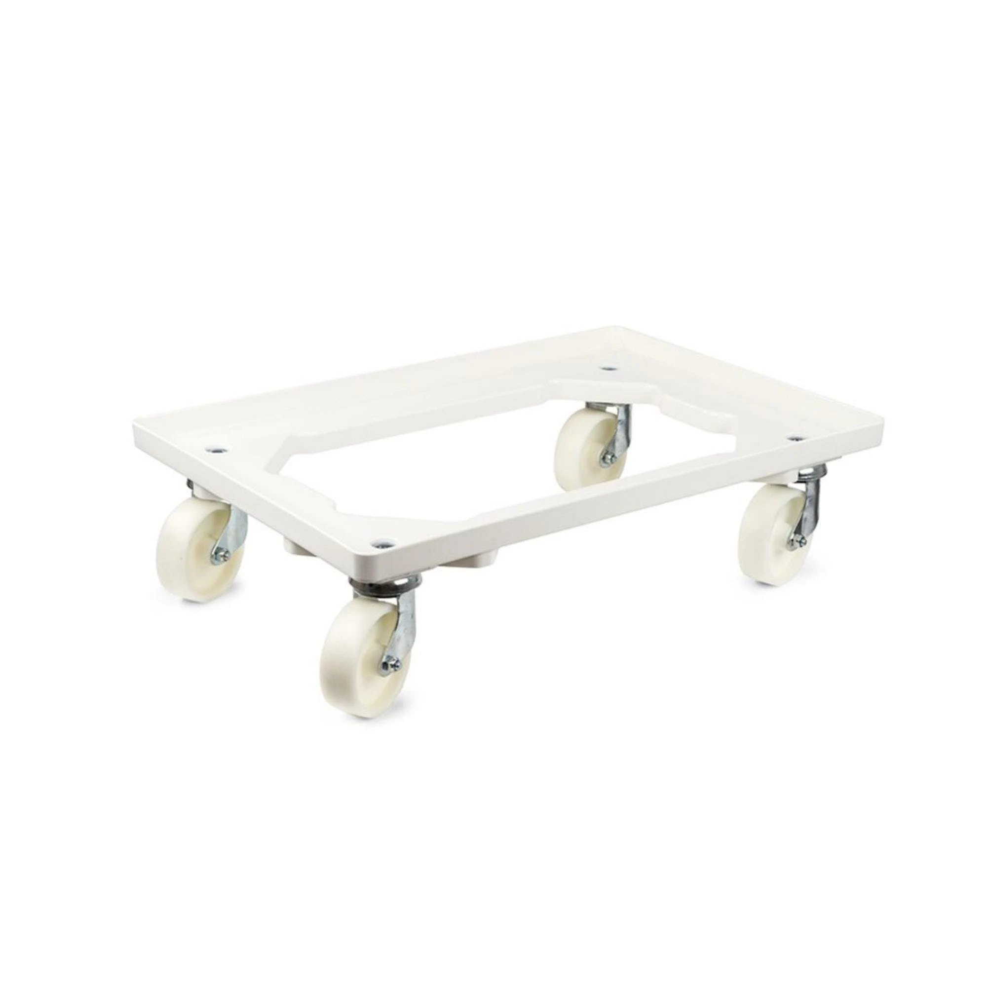 PROREGAL Transportroller Für Euroboxen 60x40cm Mit Kunststoffräder Weiß | Offenes Deck | 4 Lenkrollen | Traglast 300kg 3 PROREGAL Transportroller Für Euroboxen 60x40cm Mit Kunststoffräder Weiß | Offenes Deck | 4 Lenkrollen | Traglast 300kg
