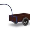 Rollcart Handkarre, Tragl. 150kg, Ladefl. LxB 700x425mm, Siebdruckplatte, Holzkasten, RAL5010, 2 Räder, Luft-Bereifung -Vago-tools-Geschäft 3db442b6 e243 40af 9811 87bf408a3683 1