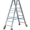 Krause Rollbare Stufenleiter, 2x7 Stufen, Stand H 1, 2m, Holm L 1, 8m, Alu -Vago-tools-Geschäft 40931d0e e82a 497a b350 c6b0316687c2 7