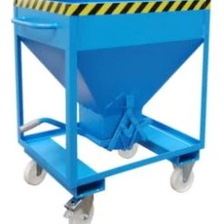 Bauer Silowagen, HxLxB 1230x1115x780mm, 375l, Tragl. 1000kg, Rollen, RAL5012 -Vago-tools-Geschäft 40ddfe61 414f 4470 b94d 4d8cc87b770e