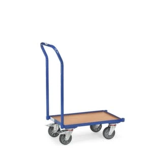 Fetra Transportroller, Tragl. 250kg, Ladefl. LxB 610x410mm, Holzplatte M. Kante, RAL5007, 4 Lenkrollen 6 Fetra Transportroller, Tragl. 250kg, Ladefl. LxB 610x410mm, Holzplatte M. Kante, RAL5007, 4 Lenkrollen – Bild 4