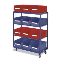 Null Beistell-und Kommissionierwagen RAL 5010 -Vago-tools-Geschäft 45647003 febd 471a 8a42 a0f17ea8e3e8