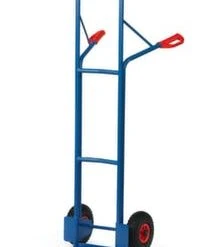 Alternative view of Fetra Kistenkarre, Tragl. 300kg, Schaufel BxT 480x300mm, Stahl, RAL5007, Luft-Bereifung