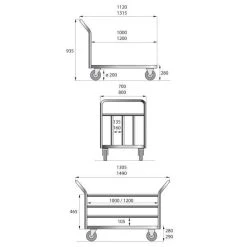 Null ROTAURO Plattformwagen Aus Edelstahl -Vago-tools-Geschäft 4834f580 0f02 4f43 92dd f568bcceea03