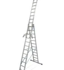 Krause Mehrzweck-Teleskopleiter, 3x12 Sprossen, Holm L 3, 4-8, 6m, Alu