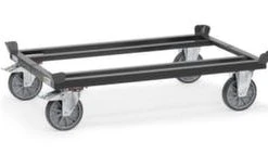 Fetra ESD-Paletten-Fahrgestell, Tragl. 750kg, Ladefl. LxB 1010x810mm, Lade H 282mm, Plattform Offen, 4 Fangecken