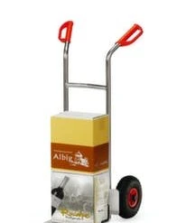 Fetra Alu-Kistenkarre, Tragl. 150kg, Schaufel BxT 320x250mm, Schaufel Anschraubbar / Austauschbar, Luft-Bereifung