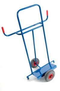 Rollcart Flaschenkarre, Tragl. 200kg, 2x40/50l Flasche, M. Kette, RAL5010, Luft-Bereifung 8 Rollcart Flaschenkarre, Tragl. 200kg, 2x40/50l Flasche, M. Kette, RAL5010, Luft-Bereifung – Bild 6