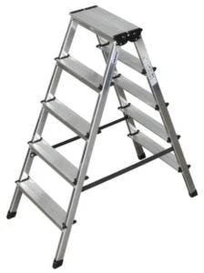 Krause Leichte Universal-Stufenleiter, Beidseitig, 2x4 Stufe(n), Stand H 0, 4m, Holm L 0, 9m, Alu 5 Krause Leichte Universal-Stufenleiter, Beidseitig, 2x4 Stufe(n), Stand H 0, 4m, Holm L 0, 9m, Alu – Bild 3