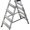 Krause Leichte Universal-Stufenleiter, Beidseitig, 2x5 Stufe(n), Stand H 0, 65m, Holm L 1, 15m, Alu 2 Krause Leichte Universal-Stufenleiter, Beidseitig, 2x5 Stufe(n), Stand H 0, 65m, Holm L 1, 15m, Alu -Vago-tools-Geschäft 4ec11854 ee39 4ce5 9971 4f24740ba2ac 9