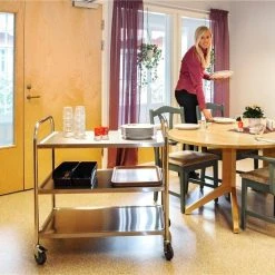 Null Edelstahl-Servierwagen Mit 3 Böden 710 X 400 X 805 Mm, Traglast: 100 Kg, C2 -Vago-tools-Geschäft 4f4e2fd7 1df8 4704 91e9 2d63f2f9f985