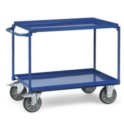 Rollcart Tischwagen, Tragl. 400kg, 2xWannenboden, Ladefl. LxB 895x495mm, Blechwannen, RAL5010, TPE-Bereifung 12 Rollcart Tischwagen, Tragl. 400kg, 2xWannenboden, Ladefl. LxB 895x495mm, Blechwannen, RAL5010, TPE-Bereifung -Vago-tools-Geschäft 542ced24 8c78 44fa 9a31 ab7a4d6ee308