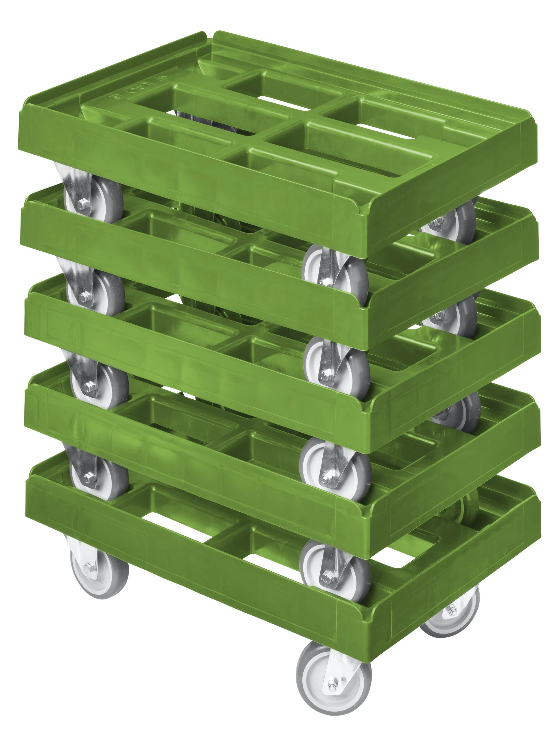 Null 5 Stück Transportroller Für Kisten 60 X 40 Cm Mit 2 Bock- Und 2 Lenkrollen In Grün 3 Null 5 Stück Transportroller Für Kisten 60 X 40 Cm Mit 2 Bock- Und 2 Lenkrollen In Grün