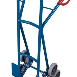 Null Treppenkarre Mit 2 Dreiarmigen Radsternen RAL5010 Enzianblau Sackkarre
