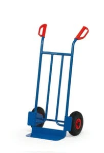 Rollcart Sackkarre, Tragl. 200kg, Schaufel BxT 400x180mm, Rückwand Gewölbt, Stahl, RAL5010, Luft-Bereifung 9 Rollcart Sackkarre, Tragl. 200kg, Schaufel BxT 400x180mm, Rückwand Gewölbt, Stahl, RAL5010, Luft-Bereifung – Bild 7