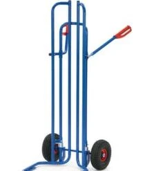 Fetra Reifenkarre, Tragl. 120kg, Schaufel BxT 580x360mm, RAL5007, Luft-Bereifung