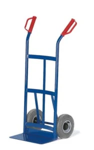Rollcart Sackkarre, Tragl. 200kg, Schaufel BxT 400x180mm, Rückwand Gewölbt, Stahl, RAL5010, Luft-Bereifung 3 Rollcart Sackkarre, Tragl. 200kg, Schaufel BxT 400x180mm, Rückwand Gewölbt, Stahl, RAL5010, Luft-Bereifung