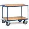 Fetra Tischwagen, Tragl. 600kg, 2 Etage(n), Ladefl. LxB 1200x800mm, Holzböden, RAL5007, TPE-Bereifung -Vago-tools-Geschäft 6d048499 cf50 4589 9f17 b6addba0728a 1