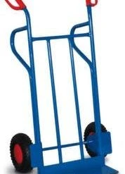 Variofit Sackkarre, Tragl. 250kg, Schaufel BxT 480x300mm, Stahl, RAL5010, Luft-Bereifung