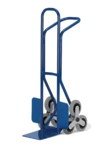 Rollcart Treppenkarre, 3-Stern, Tragl. 150kg, Schaufel BxT 300x225mm, Klappbar, RAL5010, Luft-Bereifung 5 Rollcart Treppenkarre, 3-Stern, Tragl. 150kg, Schaufel BxT 300x225mm, Klappbar, RAL5010, Luft-Bereifung – Bild 3