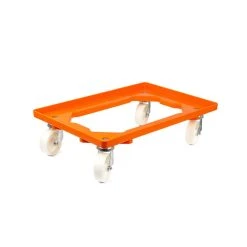 Alternative view of PROREGAL Transportroller Für Euroboxen 60x40cm Mit Kunststoffräder Grau | Offenes Deck | 2 Lenkrollen & 2 Bremsrollen | Traglast 300kg