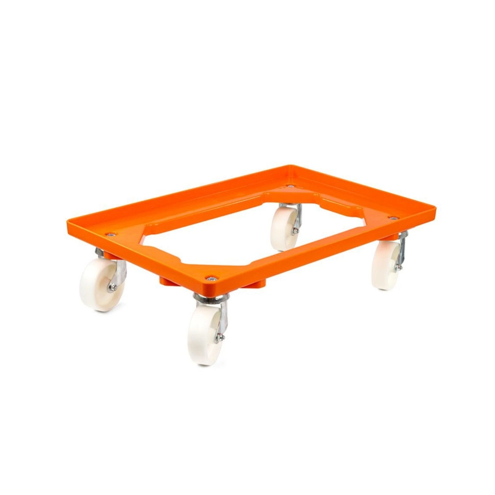 PROREGAL Transportroller Für Euroboxen 60x40cm Mit Kunststoffräder Grau | Offenes Deck | 2 Lenkrollen & 2 Bremsrollen | Traglast 300kg 4 PROREGAL Transportroller Für Euroboxen 60x40cm Mit Kunststoffräder Grau | Offenes Deck | 2 Lenkrollen & 2 Bremsrollen | Traglast 300kg – Bild 2