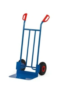 Fetra Sackkarre, Tragl. 250kg, Schaufel BxT 330x150mm, Klappschaufel, RAL5007, Luft-Bereifung 6 Fetra Sackkarre, Tragl. 250kg, Schaufel BxT 330x150mm, Klappschaufel, RAL5007, Luft-Bereifung – Bild 4