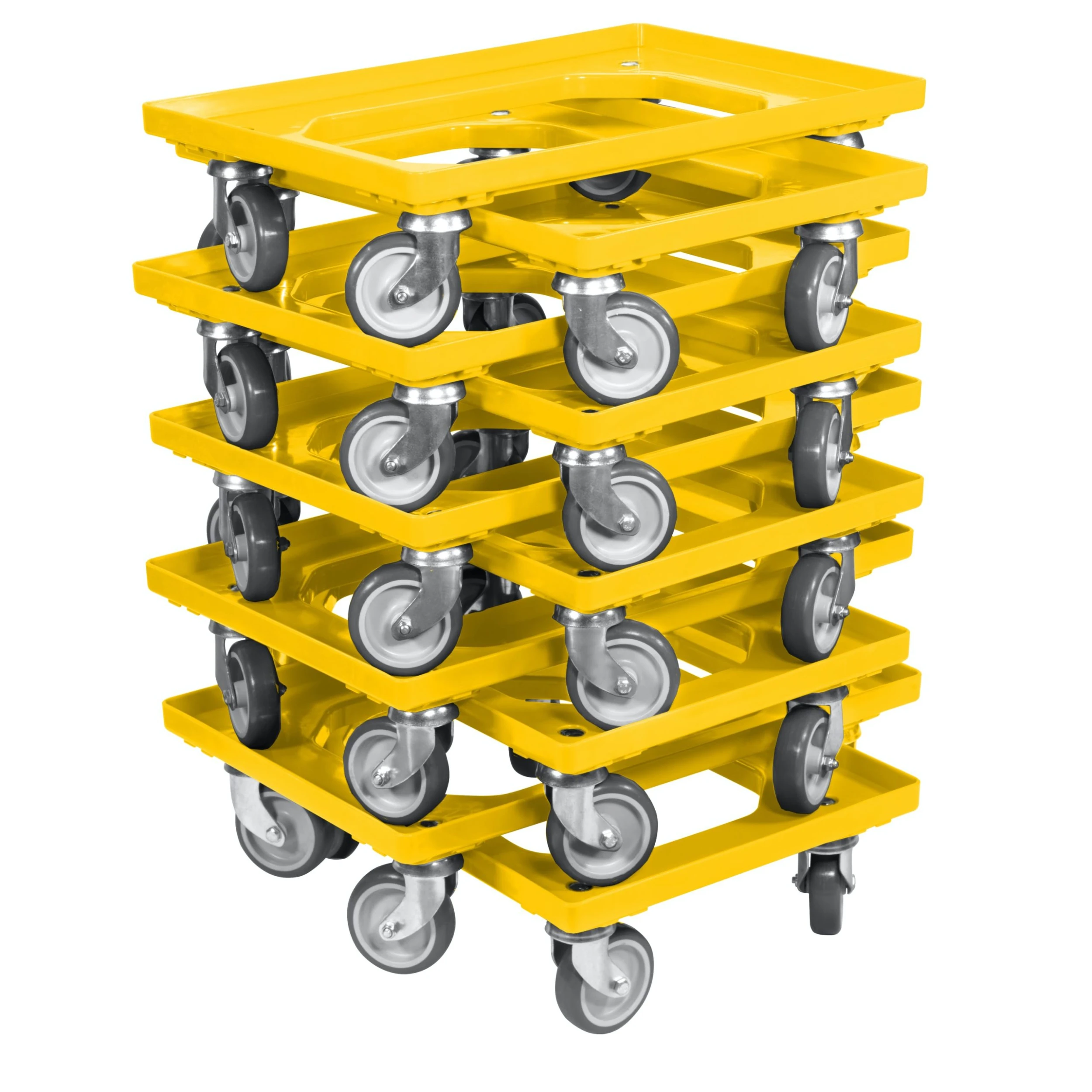 Null 10 Stück Transportroller Für Kisten 60 X 40 Cm Mit 4 Lenkrollen In Gelb 3 Null 10 Stück Transportroller Für Kisten 60 X 40 Cm Mit 4 Lenkrollen In Gelb