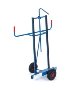 Fetra Gerätekarre, Tragl. 400kg, Schaufel BxT 550x190mm, M. Spannband, RAL5007, Luft-Bereifung 8 Fetra Gerätekarre, Tragl. 400kg, Schaufel BxT 550x190mm, M. Spannband, RAL5007, Luft-Bereifung – Bild 6