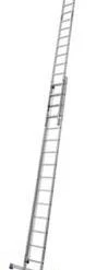 Krause Seilzugleiter, 2x15 Sprossen, Holm L 4, 25-7, 7m, 2-tlg., Alu