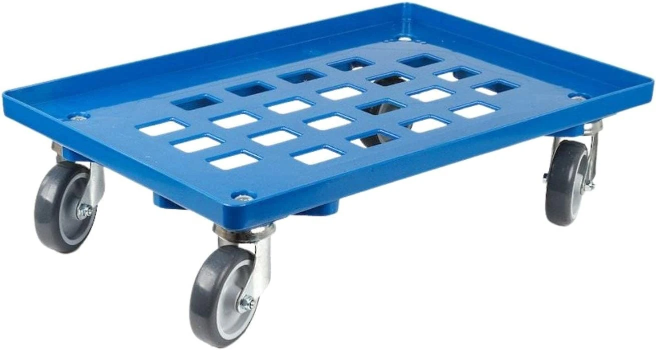 PROREGAL Transportroller Für Euroboxen 60x40cm Mit Gummiräder Rot | Gitter/Rasterdeck | 2 Lenkrollen & 2 Bockrollen | Traglast 300kg 5 PROREGAL Transportroller Für Euroboxen 60x40cm Mit Gummiräder Rot | Gitter/Rasterdeck | 2 Lenkrollen & 2 Bockrollen | Traglast 300kg – Bild 3